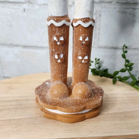Gingerbread Soldier Nutcracker Figure Resin Christmas Cookie 12.5" Neutral NEW - Picture 10 of 10